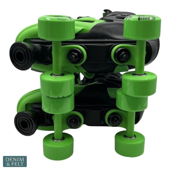 Roller Derby Green Wire Kids’ Adjustable Inline-Quad Combo Skates Sz 3-6 | NEW - Picture 11 of 15